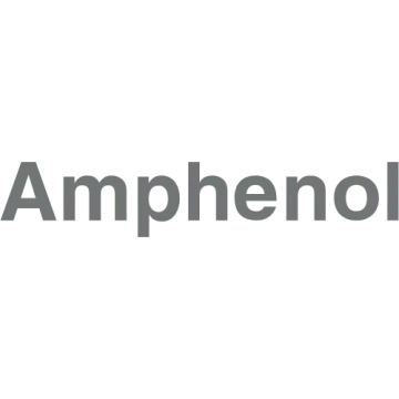 Amphenol logo na zeleném pozadí.