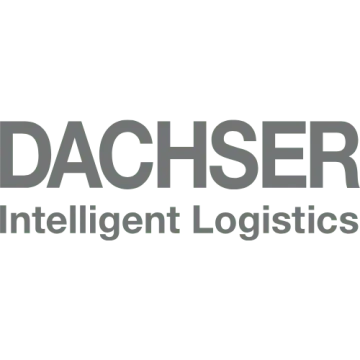 Logo společnosti Dachser s textem "Intelligent Logistics".